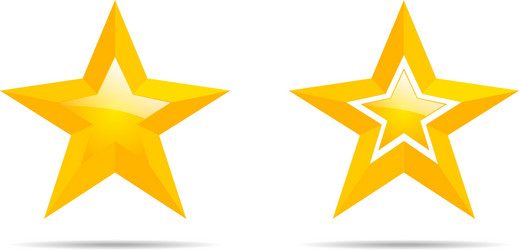 Pair of stars vector