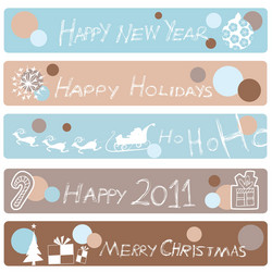 new year banners Vector Image