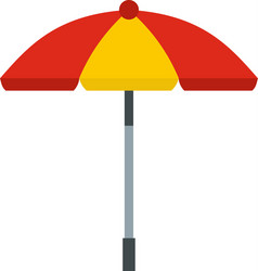 sun umbrella icon flat style vector