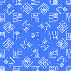 ai in smartphone and computer artificial vector image