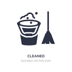 cleaned icon on white background simple element vector image
