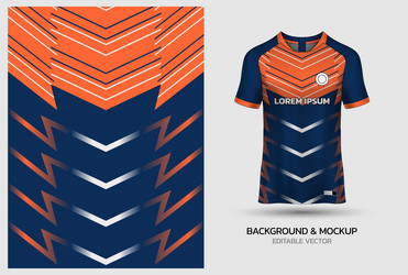 jersey mockup and background pattern design vector image