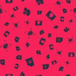 set house with eye scan system bug on cloud vector image