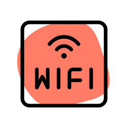 wireless wi-fi technology used to link computers vector image