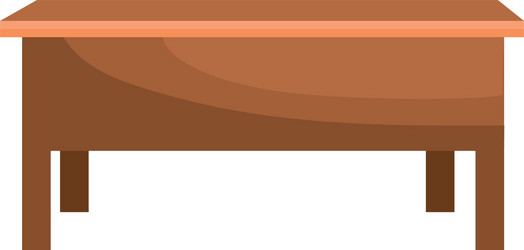 desk wood object to study and learn vector image