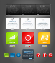 Elements web design Royalty Free Vector Image - VectorStock