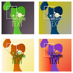minimal geometric coverage a set of modern vector image