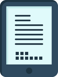 mobile coding hardware cell flat color icon vector image