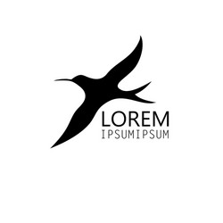 sign bird Vector Image