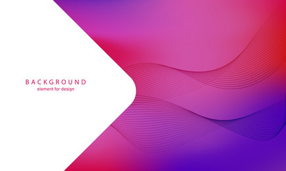 abstract gradient background wave element vector image
