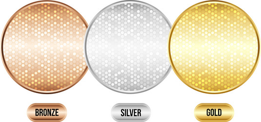 Set of luxury metallic backgrounds vector