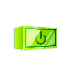 start power button ui icon design on off symbol vector image