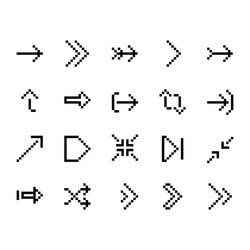 arrow icon set design perfect for application web vector image