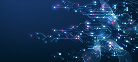 Artificial Intelligence Neural Network vector image