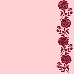 delicate pattern with peony flowers background vector