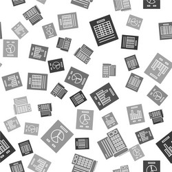 set report file document fax machine vector image