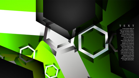 abstract background with hexagon overlapping vector image