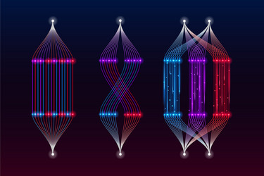 Big Data Analytics & Machine Learning vector image