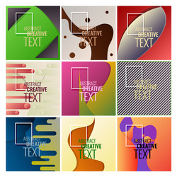 minimal geometric coverage a set of modern vector image