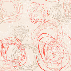 abstract seamless pattern with scribbles vector