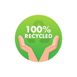 button for paper design sustainable packaging vector