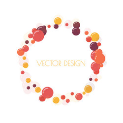 multicolored round banner vector