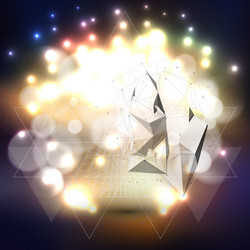 abstract multicolored background with bokeh lights vector image