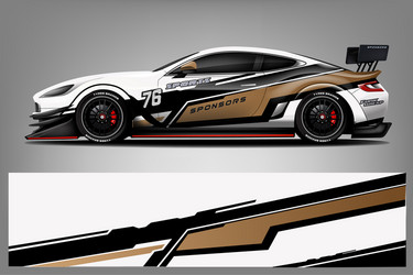 Race Car Decal Wrap Vector Image