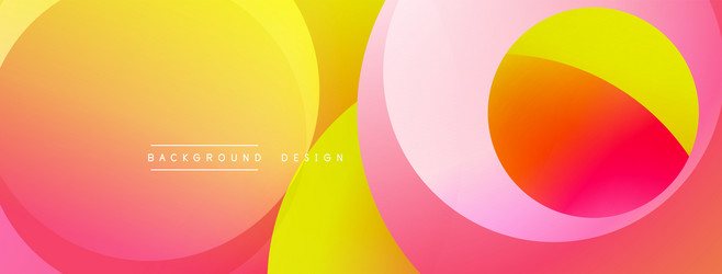 abstract colorful background overlapping circles vector image