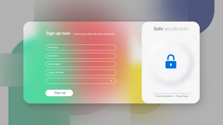 banner design from website landing web page ui ux vector image