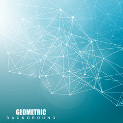 geometric abstract background with connected line vector image