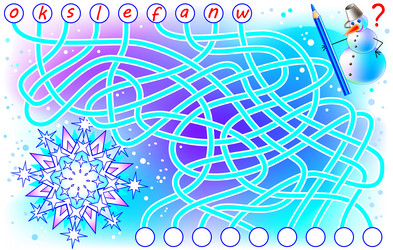 logic puzzle game for study english need to find vector image