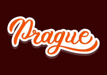 Czech Lettering Prague Vector Images (90)