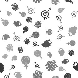 set target with arrow users group human vector image
