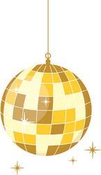 Retro disco ball concept Royalty Free Vector Image