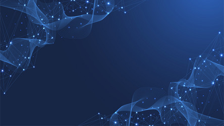Global Network Data Flow vector image