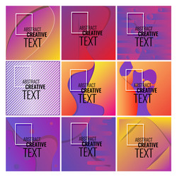 minimal geometric coverage a set of modern vector image