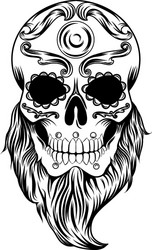 Day of the Dead Sugar Skull Vector Image