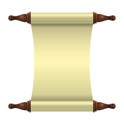 an empty scroll is unfolded unrolled vector