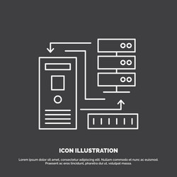 combination data database electronic information vector image