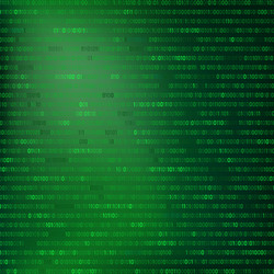 digital data technology concept green binary vector image