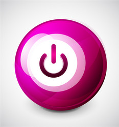 start power sphere button ui icon design on off vector image