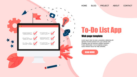 to-do list apps task manager concepts vector image