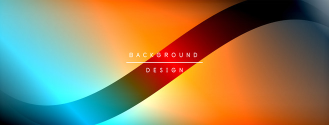 gradient and shadow wave line geometric background vector image