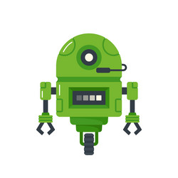 mini cyborg ai robot character artificial vector