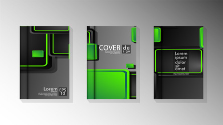 Collection book cover backgrounds Royalty Free Vector Image