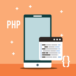program coding website vector image