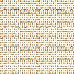 seamless hand drawn pattern with colorful vector image