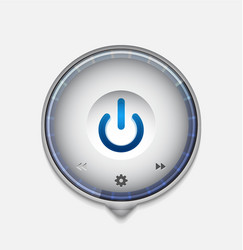 start power button ui icon design on off symbol vector image