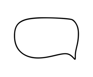 blank speech bubble ideal for creating dialogue vector image